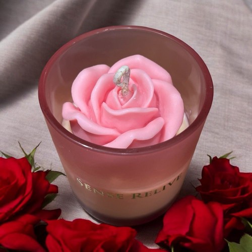 Rose & White Musk Candle