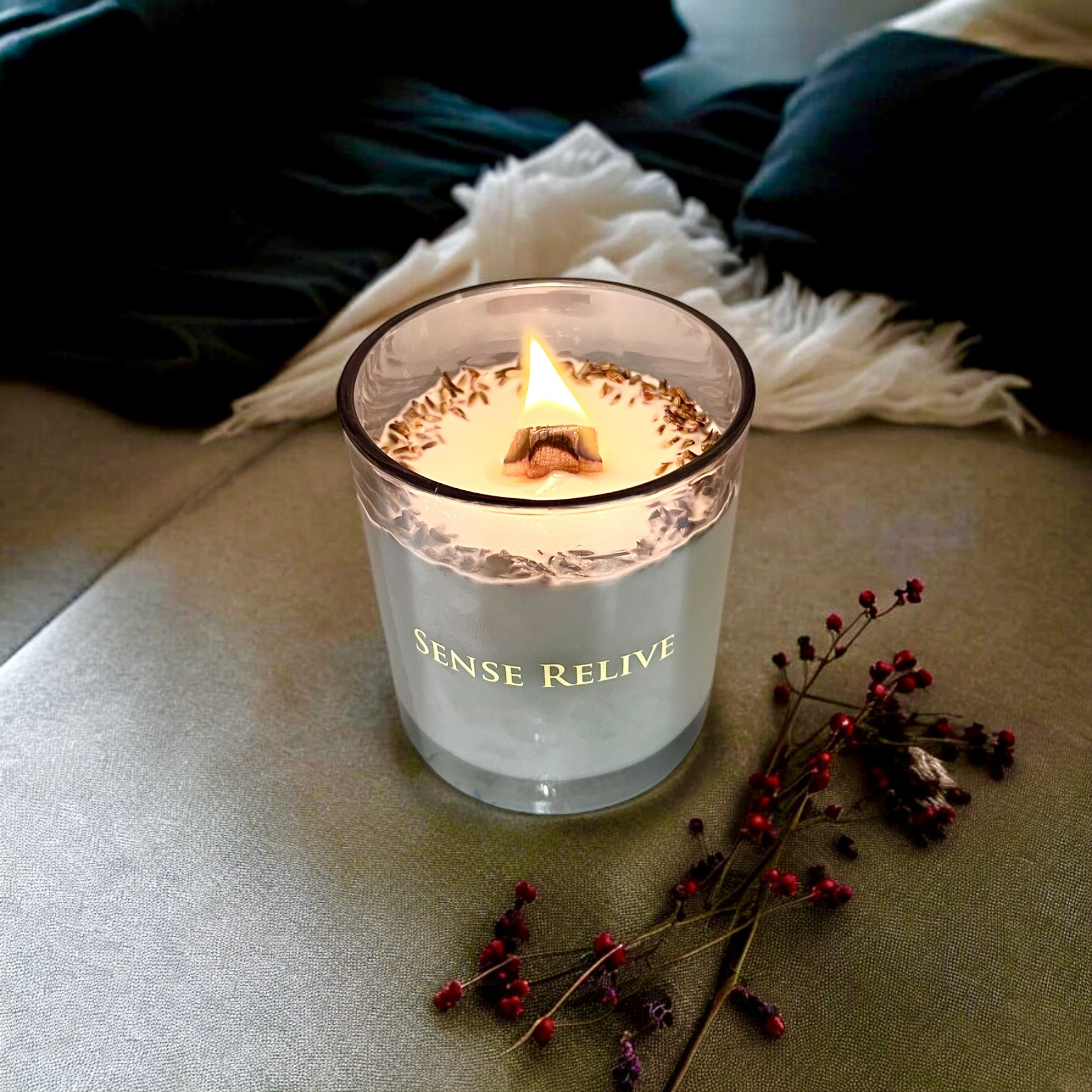 Lavender & White Musk Candle