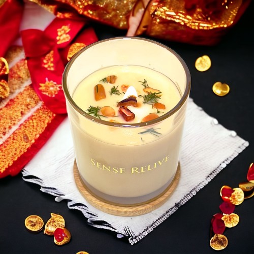 Amber & Cedarwood Candle